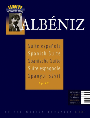 Book cover for Spanische Suite für Klavier op. 47