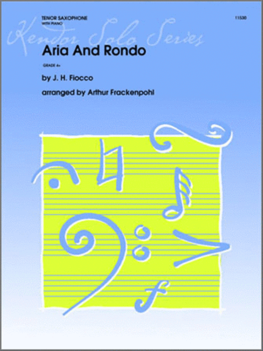 Aria And Rondo Tenor Saxophone scores gallery preview page 1
