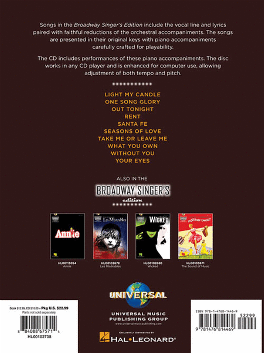 Rent Rent Piano, Vocal scores gallery preview page 2