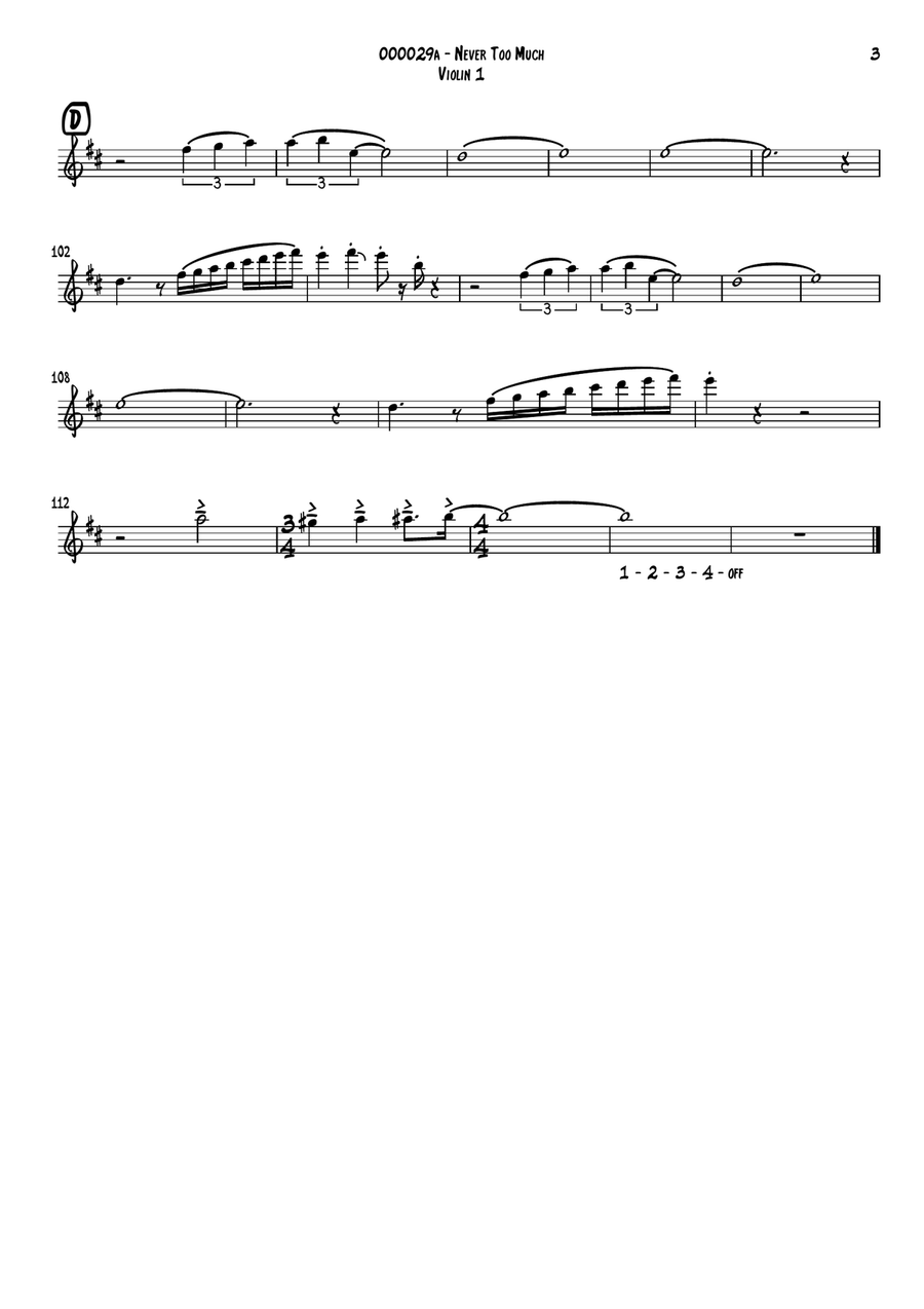 Never Too Much String Quartet scores gallery preview page 3