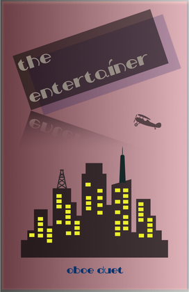 Book cover for The Entertainer by Scott Joplin, Oboe Duet