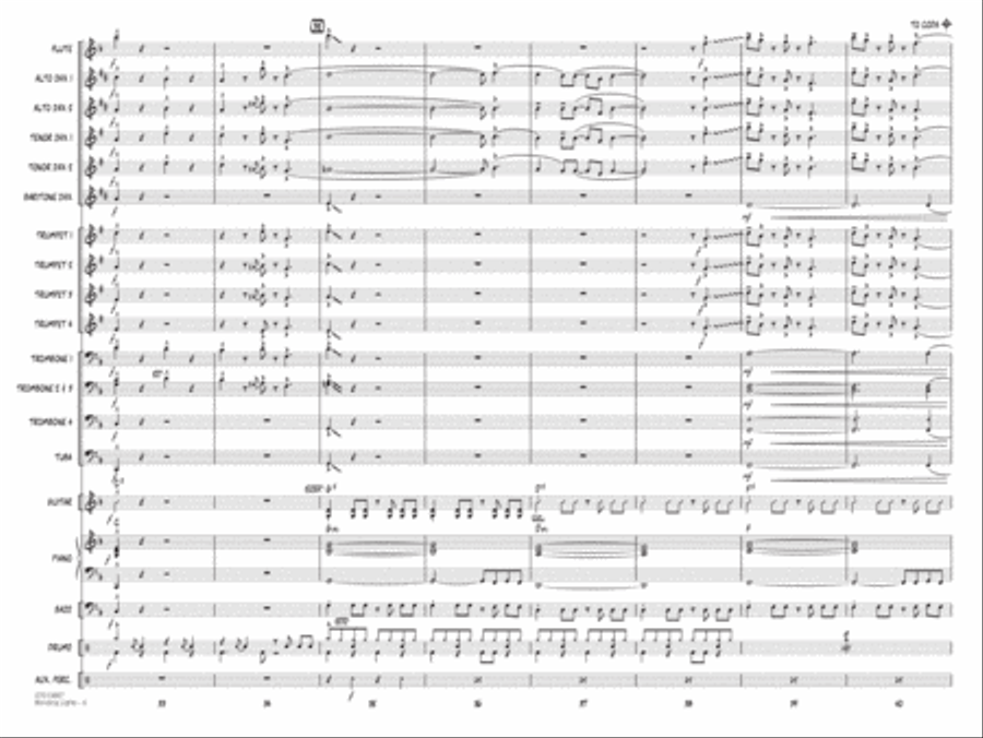 Blinding Lights (arr. Paul Murtha) - Conductor Score (Full Score) Jazz Ensemble scores gallery preview page 6
