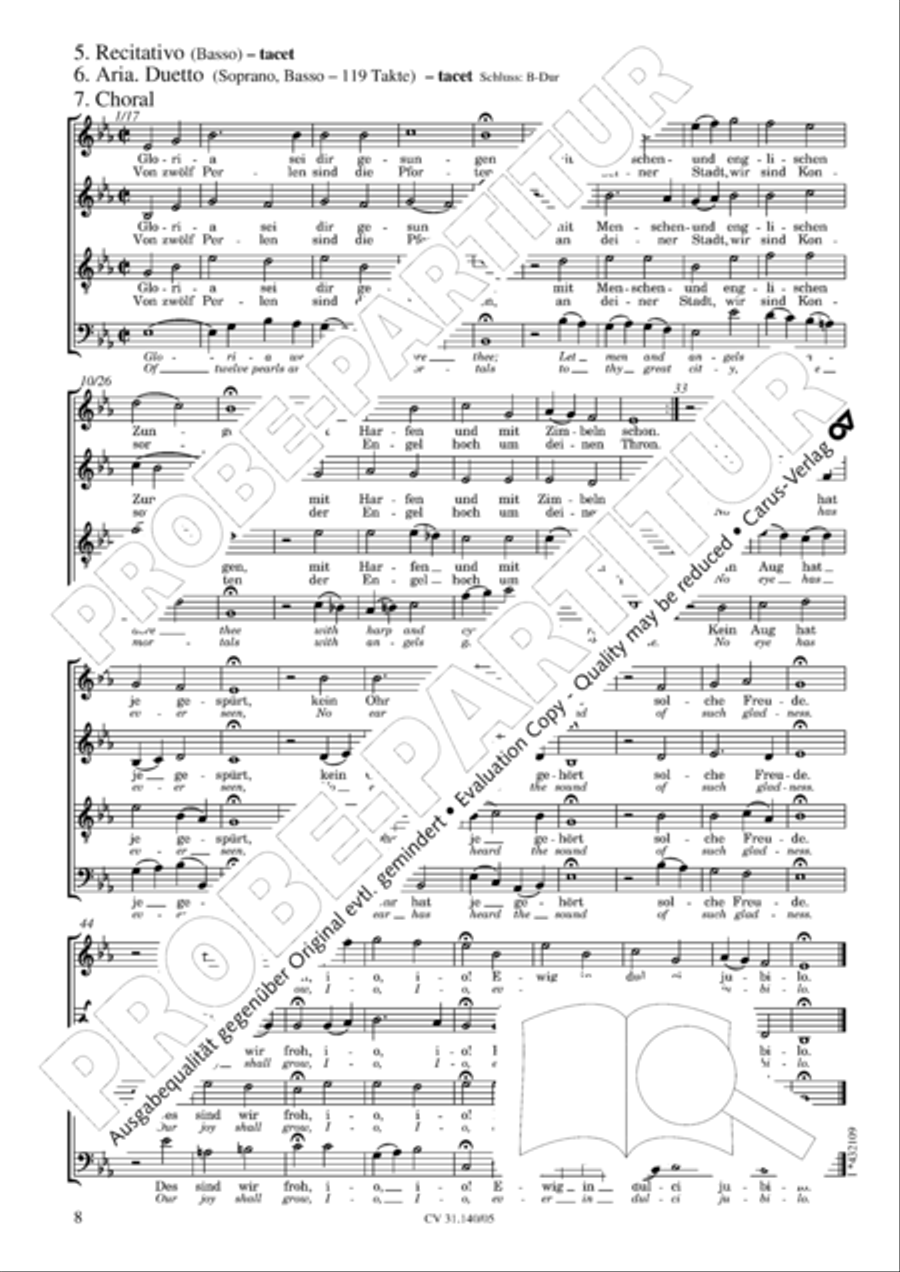 Wake, o wake and hear the voices STB scores gallery preview page 9