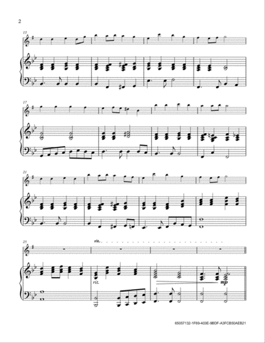 Love Divine, All Loves Excelling Baritone Saxophone scores gallery preview page 2