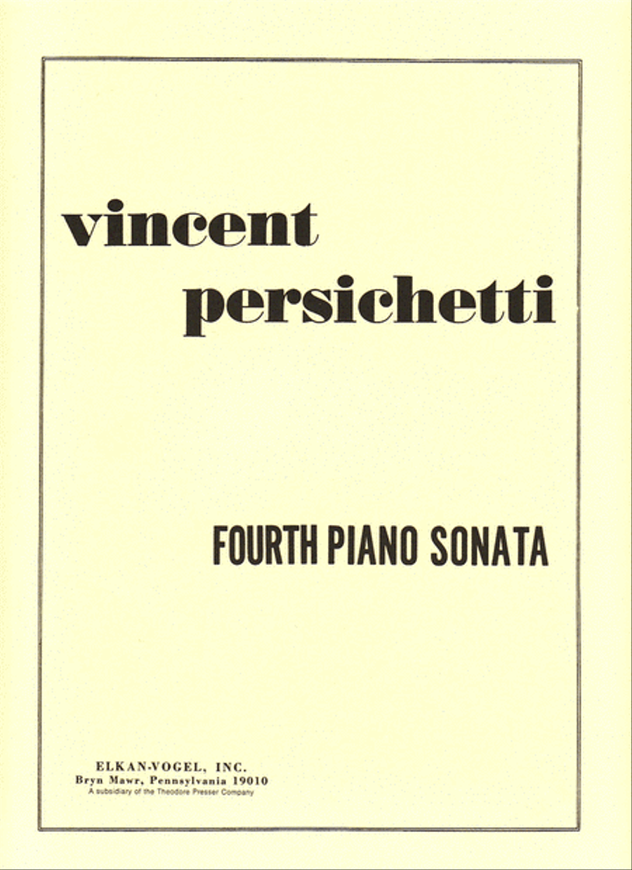 Fourth Piano Sonata Chamber Music scores gallery preview page 1