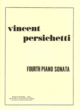 Book cover for Fourth Piano Sonata
