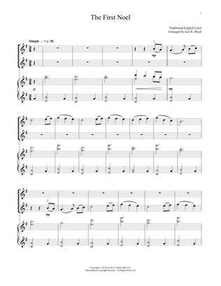 The First Noel (for Violin Duet and Piano)