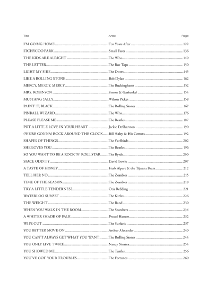The New Guitar Big Book of Hits -- '50s & '60s Guitar Tablature scores gallery preview page 4