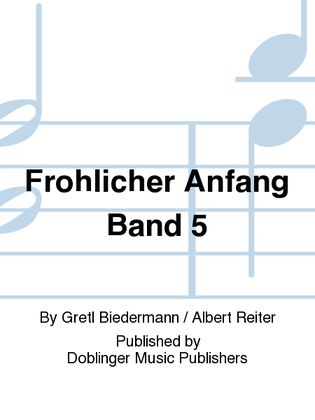 Book cover for Frohlicher Anfang Band 5