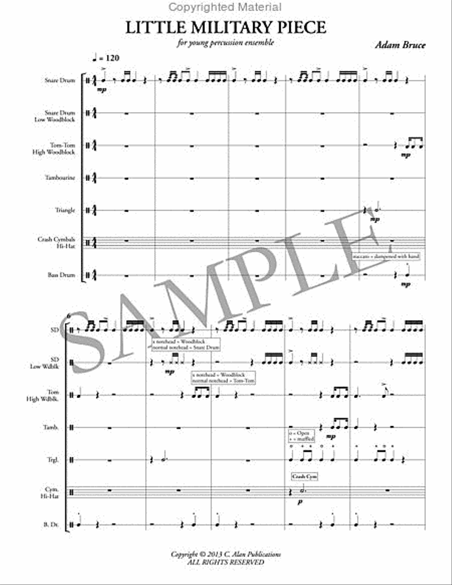 Little Military Piece Little Military Piece Percussion Ensemble scores gallery preview page 2