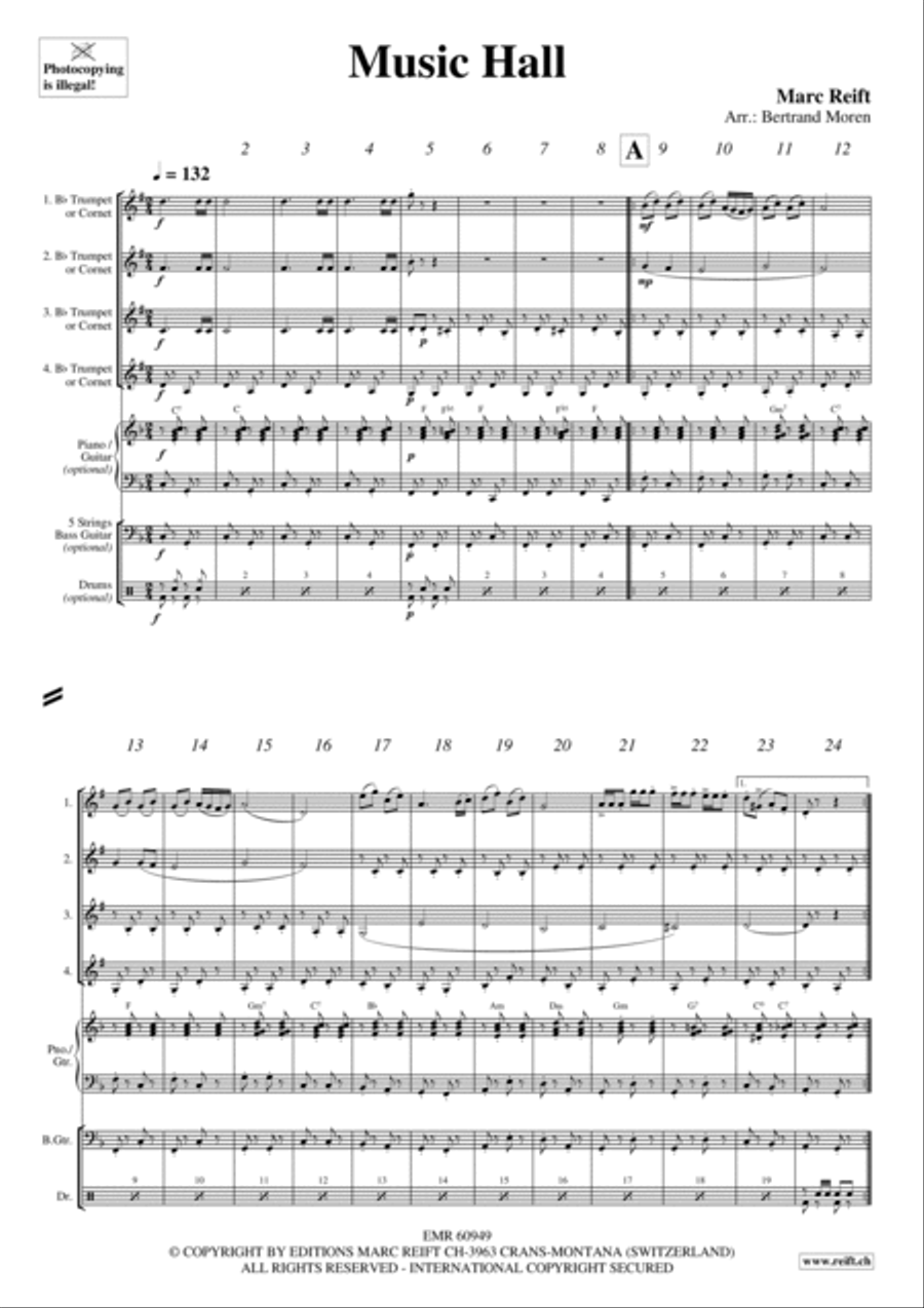 Music Hall Music Hall Cornet scores gallery preview page 3