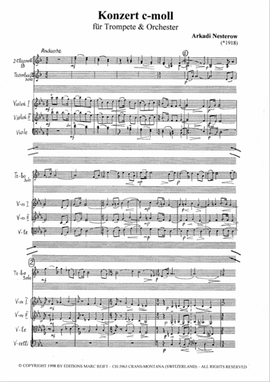 Konzert c-moll, Op. 42 Orchestra scores gallery preview page 4