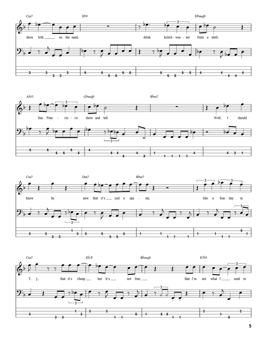 Babylon Sisters Acoustic Guitar scores gallery preview page 5