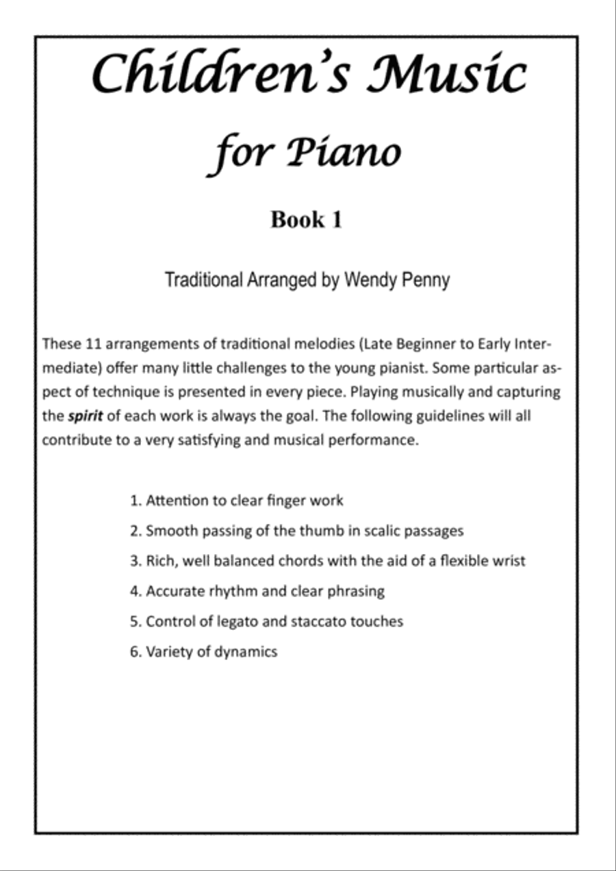 Children's Music for Piano Book 1 Piano Method scores gallery preview page 2