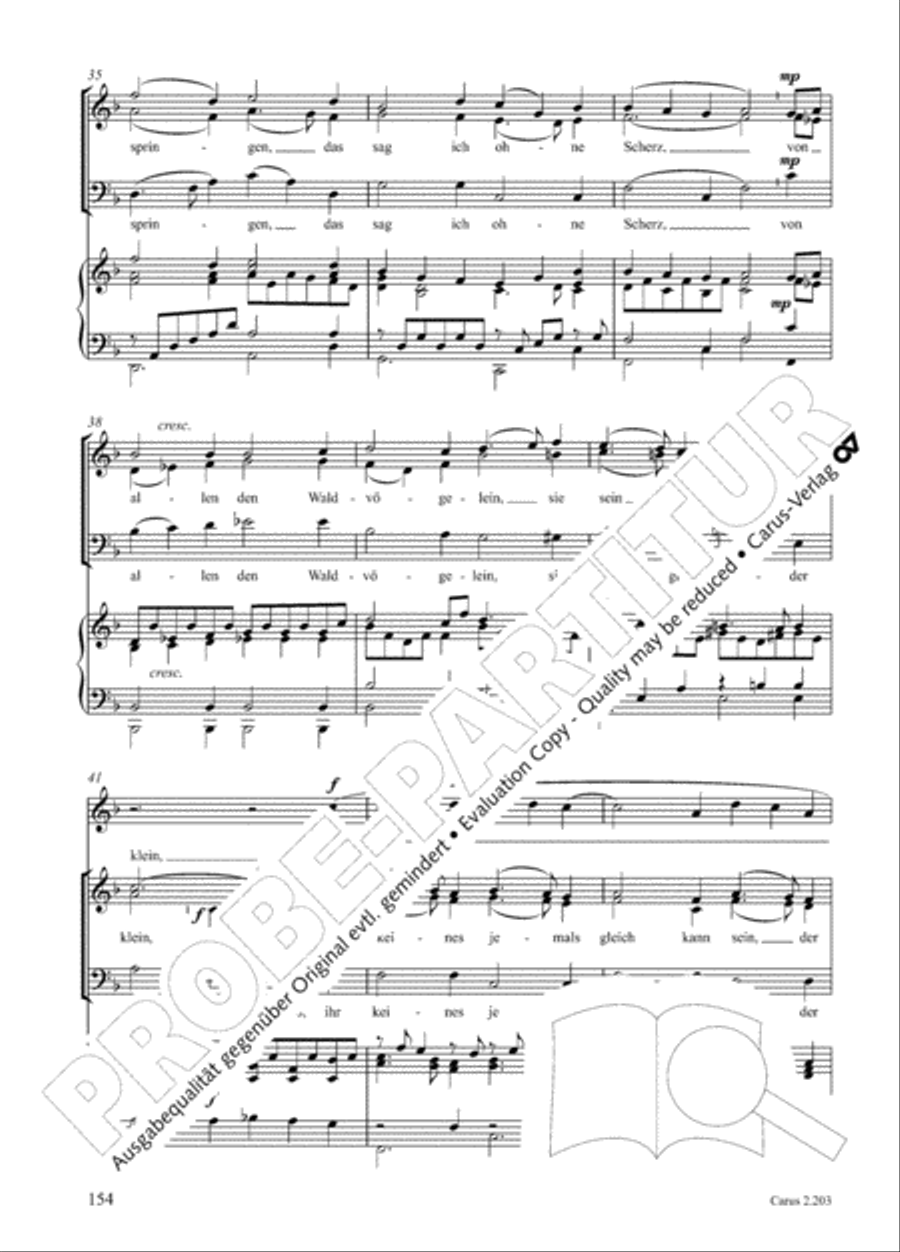 Loreley. Folk songs for choir (Loreley. Volkslieder fur Chor) Choir scores gallery preview page 157