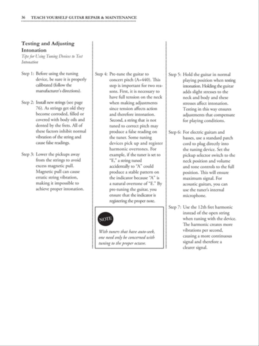 Alfred's Teach Yourself Guitar Repair & Maintenance Easy Guitar scores gallery preview page 3