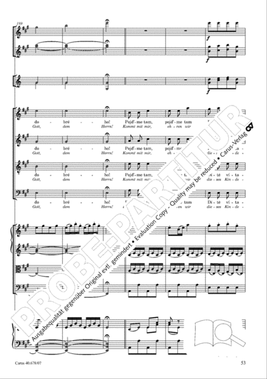 Missa pastoralis bohemica 4-Part scores gallery preview page 66