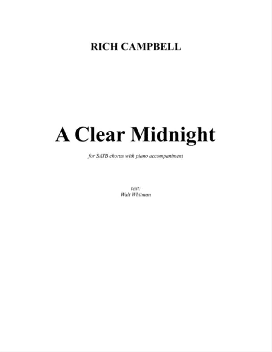 A Clear Midnight 4-Part scores gallery preview page 1