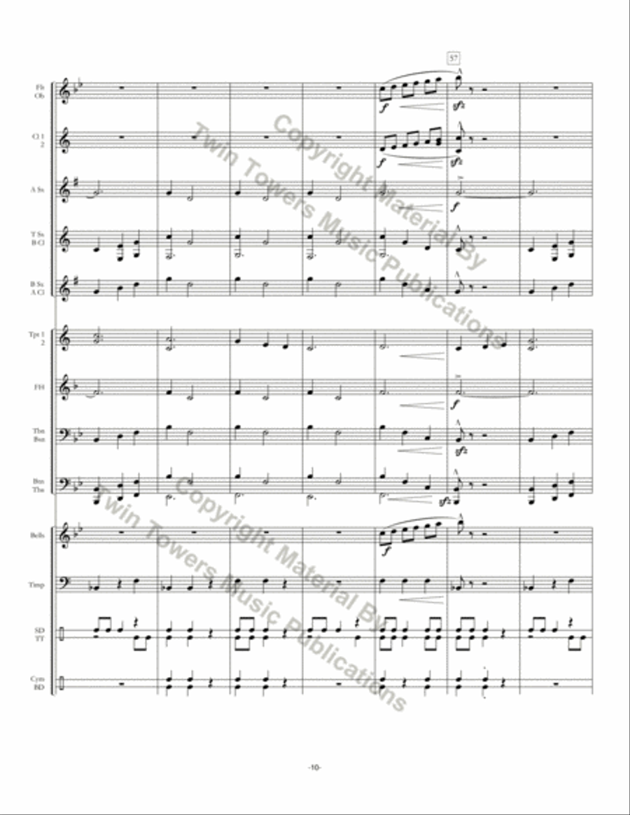 On An Old Gaelic Melody Concert Band scores gallery preview page 11