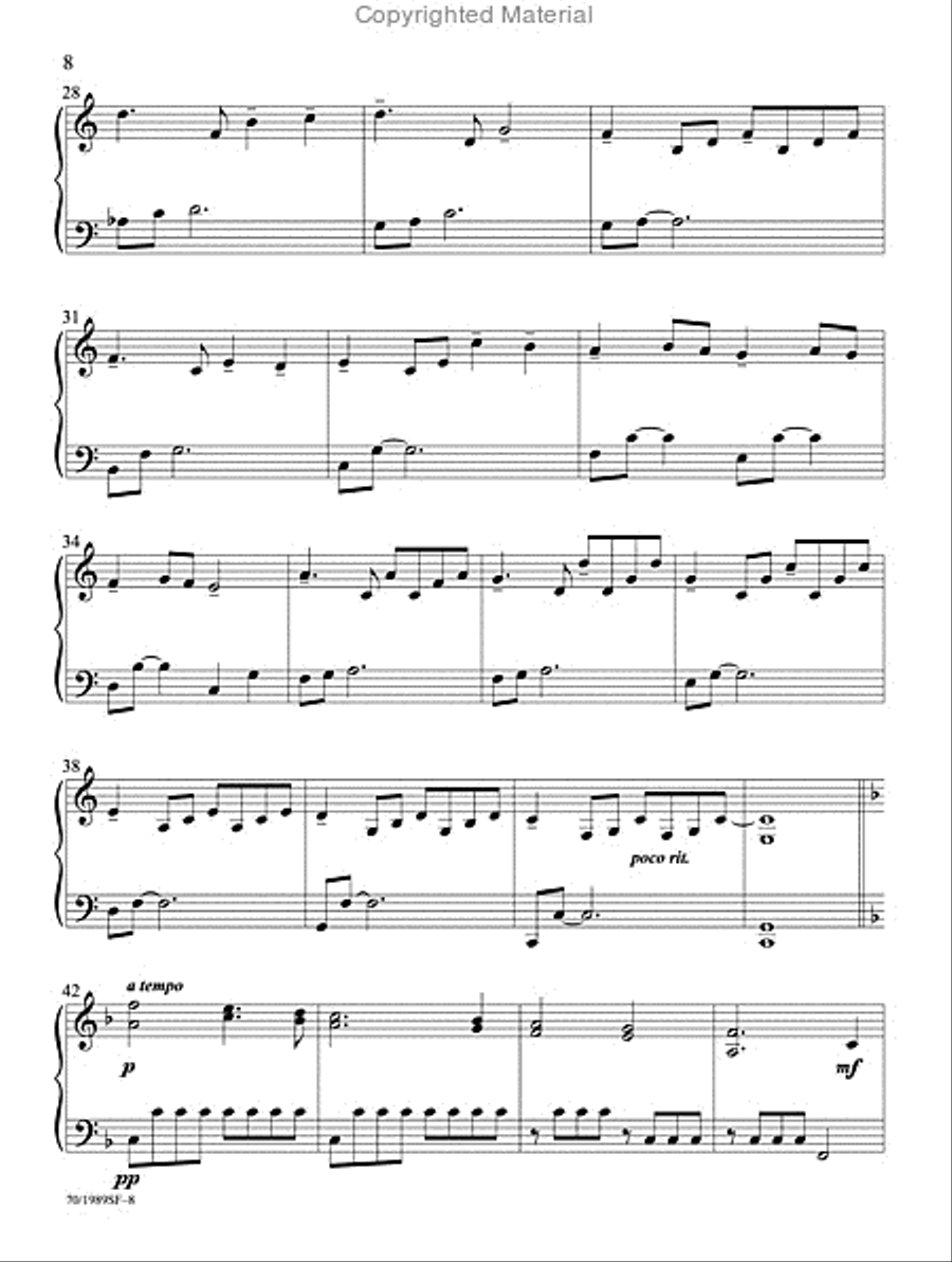 A Fireside Christmas Piano Solo scores gallery preview page 7