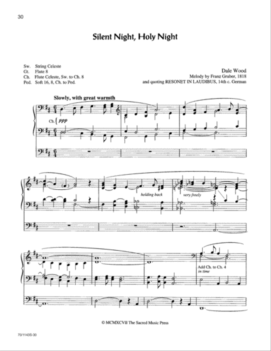 Christmas Pipings Organ Solo scores gallery preview page 16