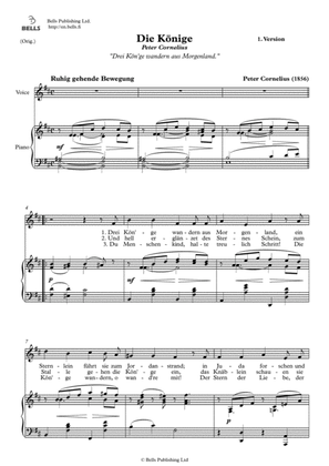 Die Konige (1. version) (Original key. D Major)