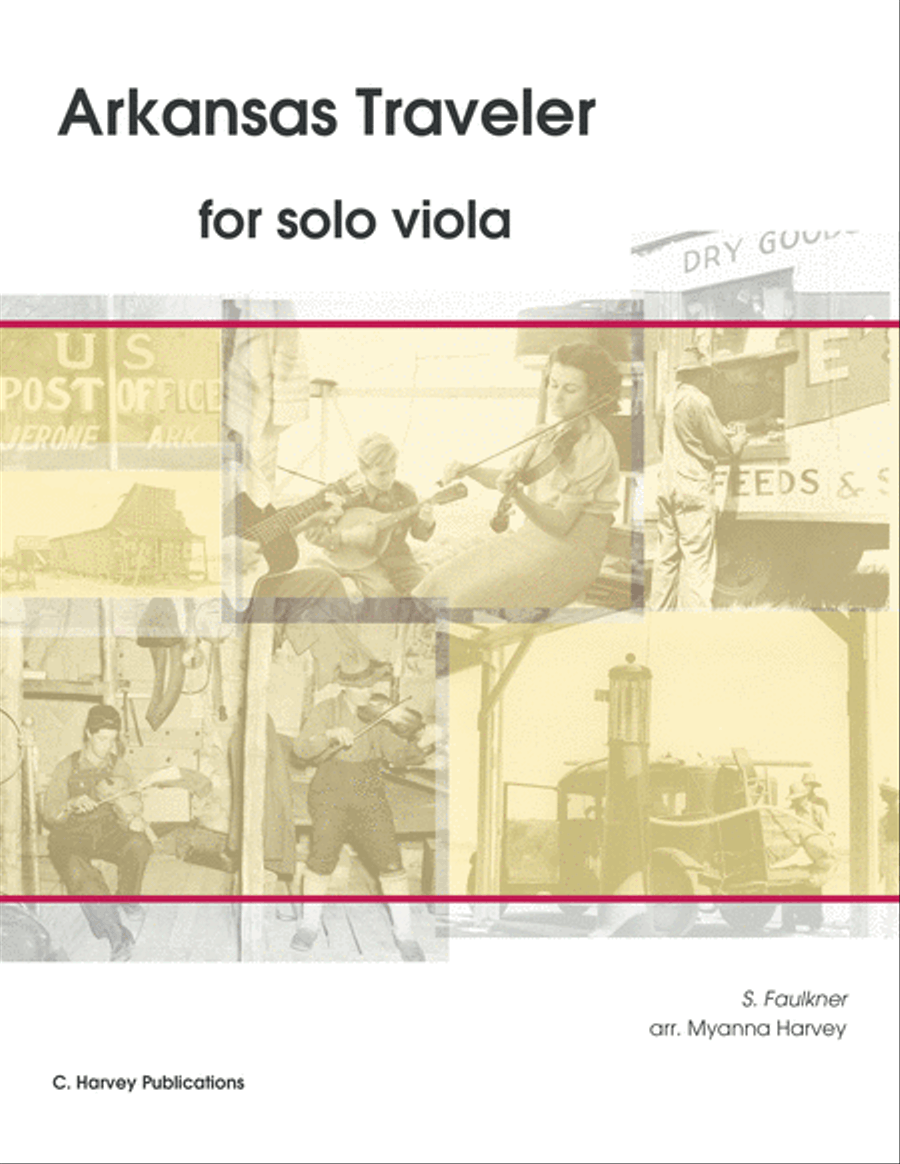Arkansas Traveler for Solo Viola - Variations on an Unaccompanied Fiddle Tune - PDF download Viola Solo scores gallery preview page 1