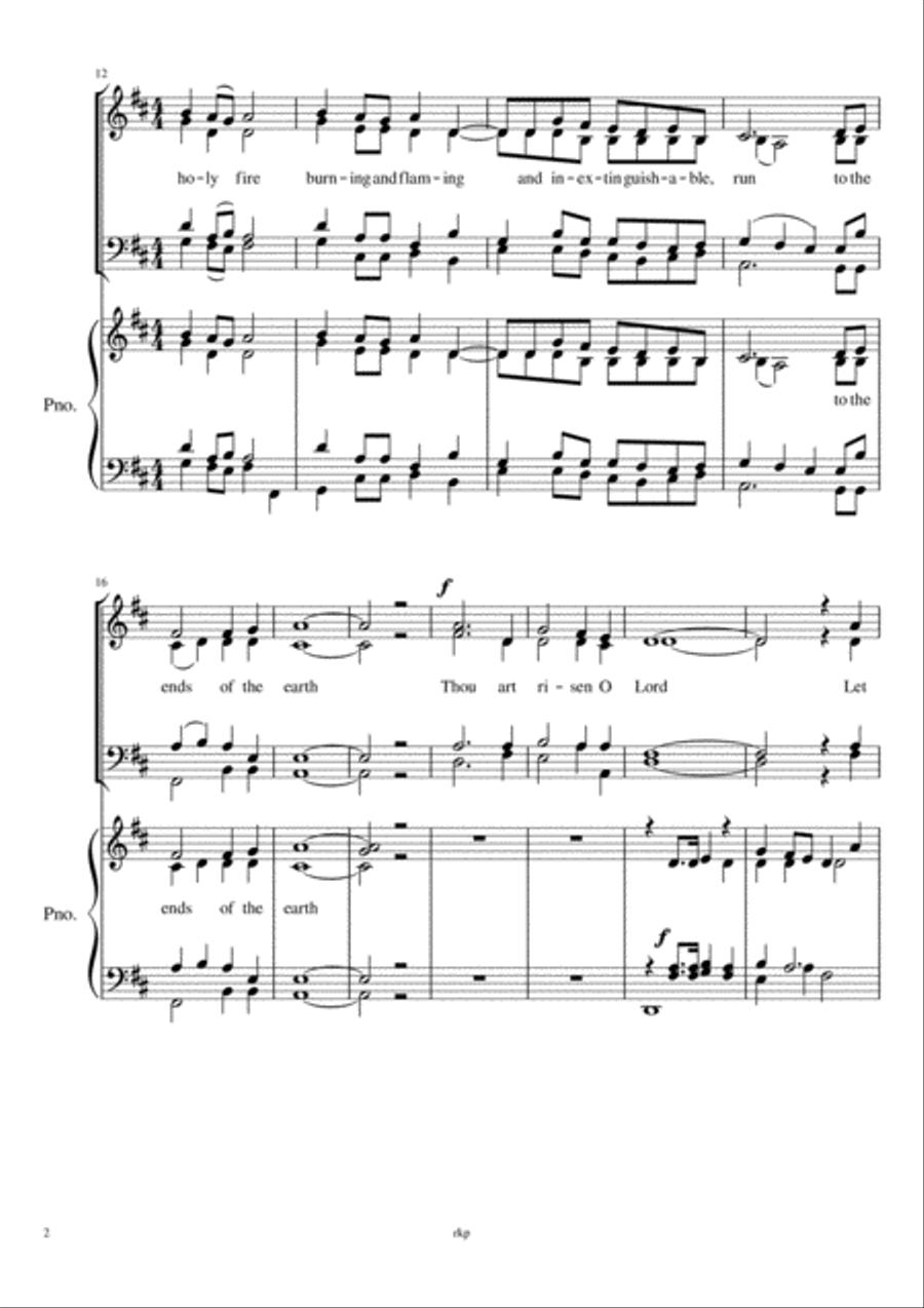 Thou art risen O Lord Small Ensemble scores gallery preview page 2