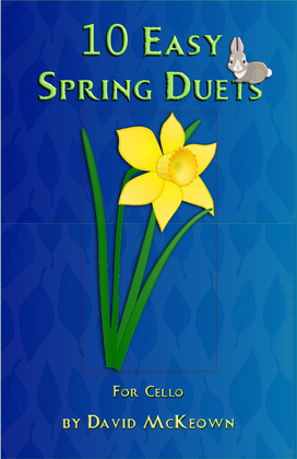Book cover for 10 Easy Spring Duets for Cello