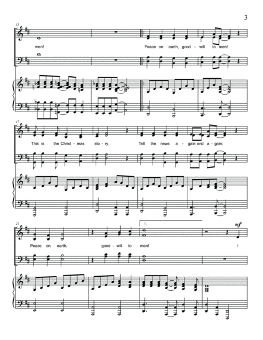 Peace On Earth - Christmas Cantata 4-Part scores gallery preview page 5