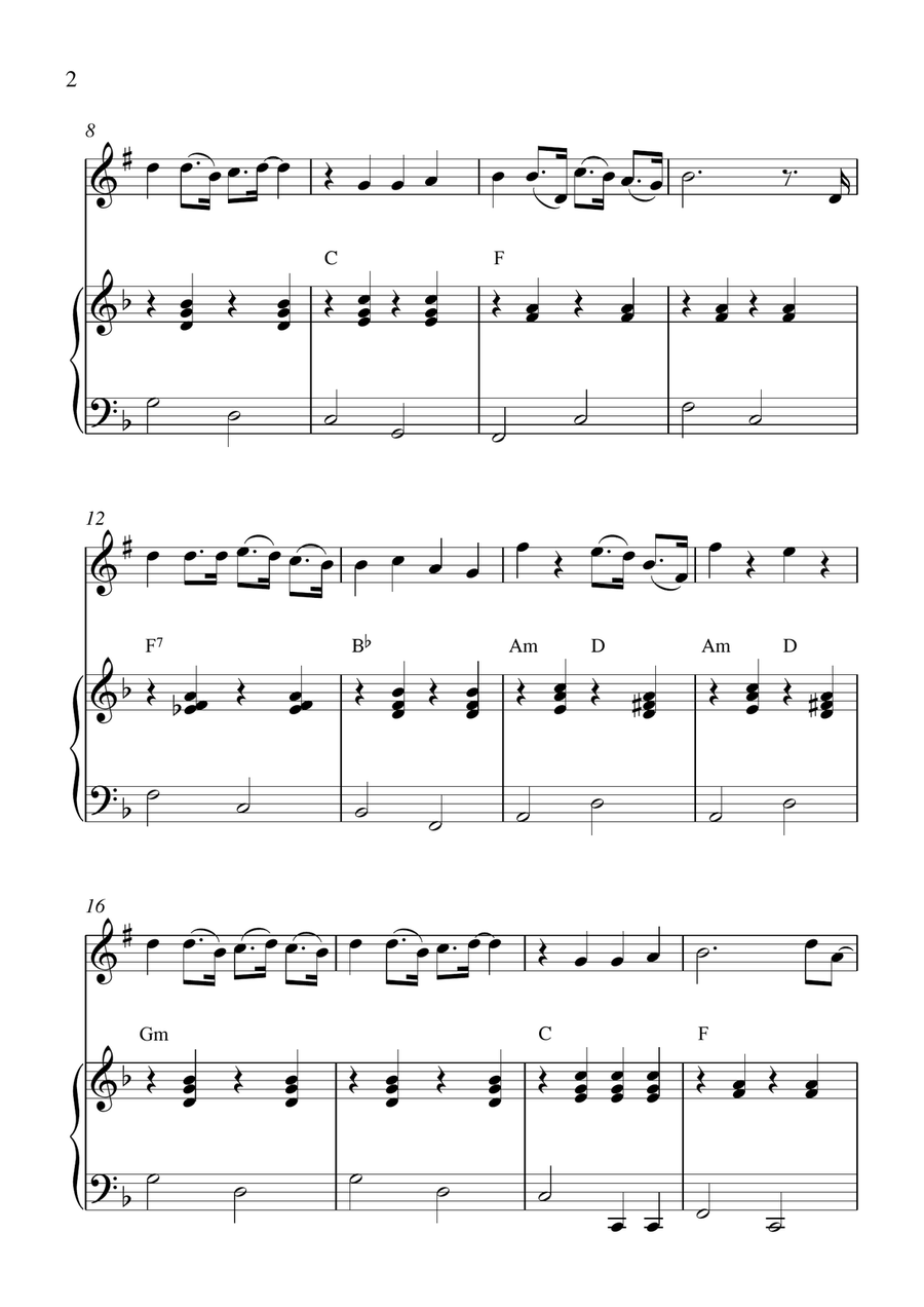 Raindrops Keep Fallin' On My Head Trumpet Solo scores gallery preview page 2