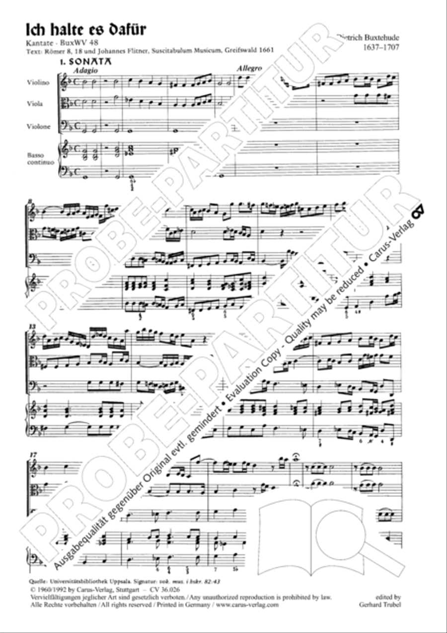 Now I indeed believe (Ich halte es dafur) Choir scores gallery preview page 2