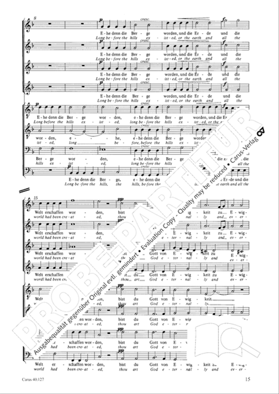 Sechs Spruche zum Kirchenjahr op. 79 Score scores gallery preview page 16