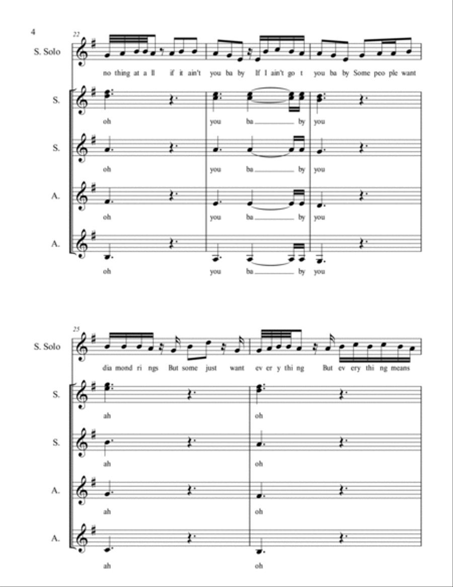 If I Ain't Got You SSA scores gallery preview page 4
