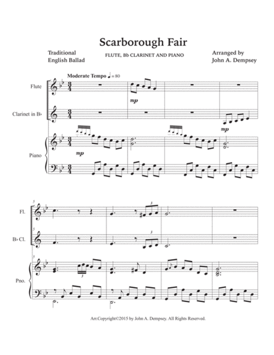 Scarborough Fair (Trio for Flute, Clarinet and Piano) image number null
