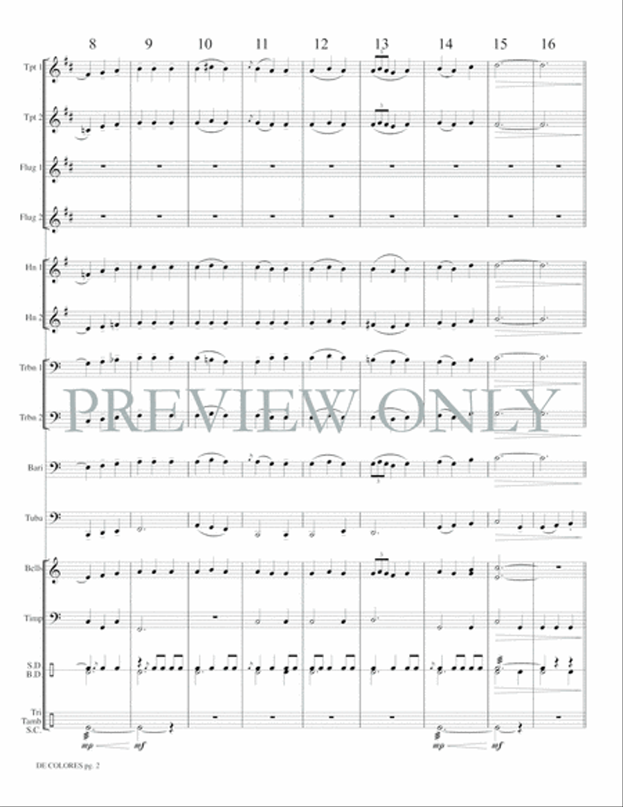 De Colores De Colores Small Ensemble scores gallery preview page 4