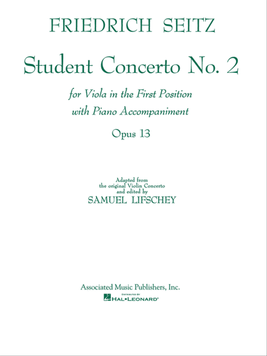Student Concerto No. 2 Piano Accompaniment scores gallery preview page 1