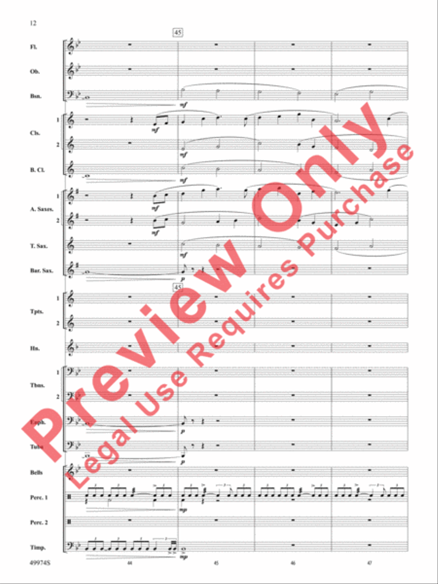 Carry On With Pride Concert Band scores gallery preview page 13