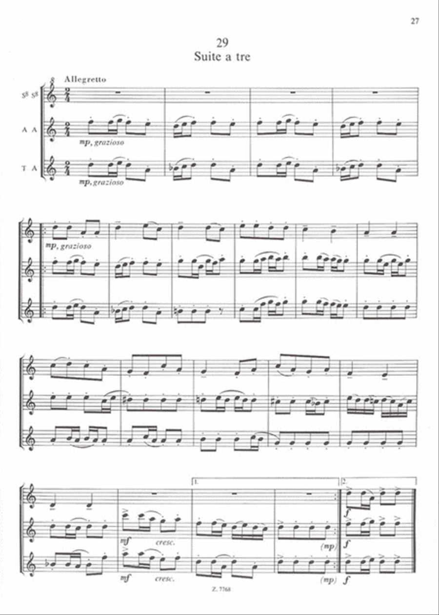 Ungarische Kinderlieder für zwei und drei Blockf Recorder scores gallery preview page 4