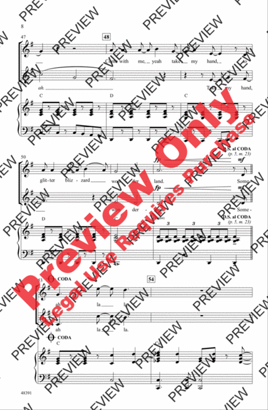 Snow Globe 2-Part scores gallery preview page 8
