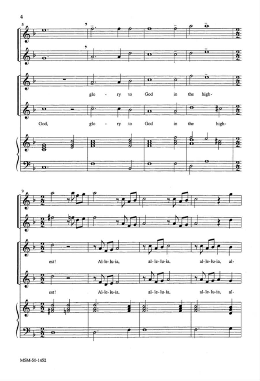 Gloria 3-Part scores gallery preview page 4