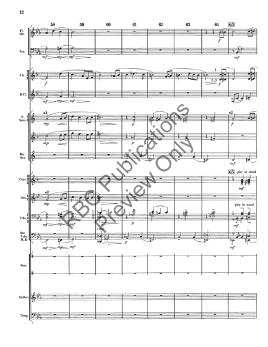 Entracte Concert Band scores gallery preview page 13