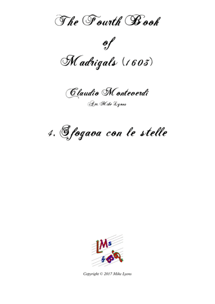 Monteverdi - The Fourth Book of Madrigals - 04. Sfogava con le stelle image number null