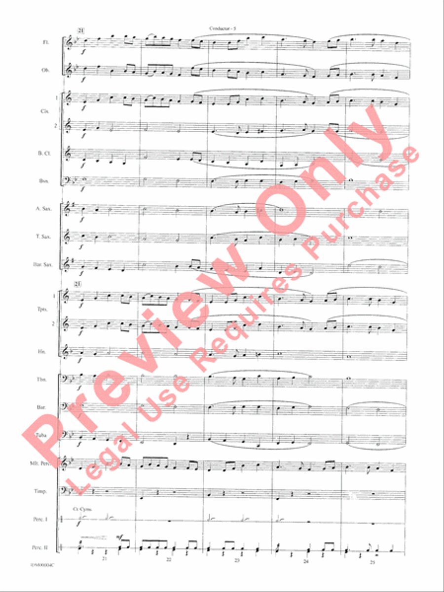 Paths of Glory Concert Band scores gallery preview page 7