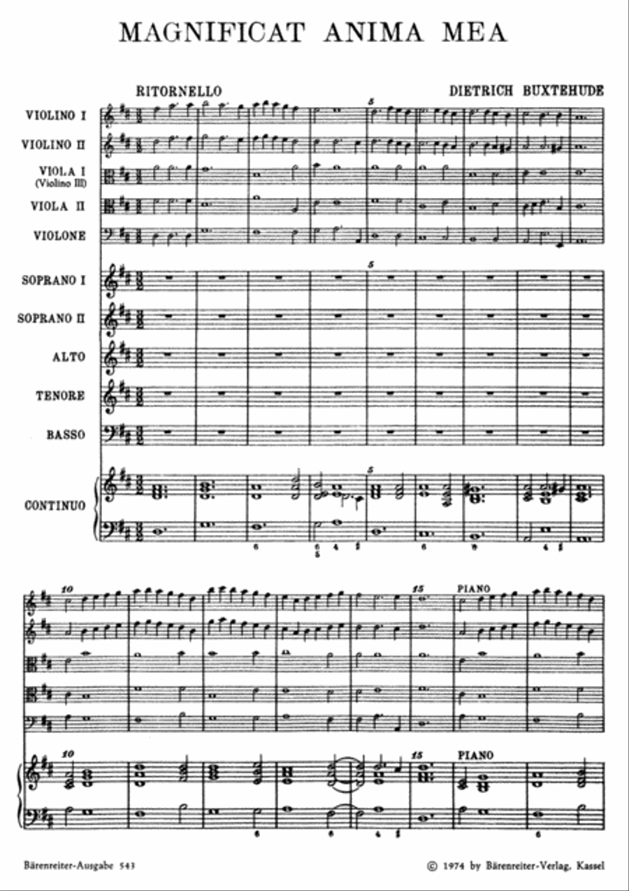Magnificat anima mea BuxWV-Anh 1 SSATB scores gallery preview page 2