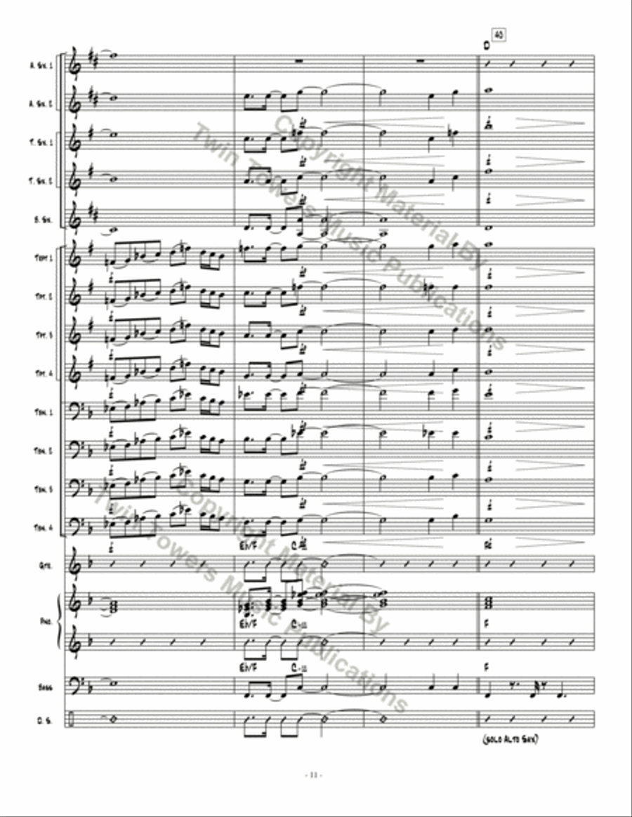 On The Road Jazz Ensemble scores gallery preview page 12