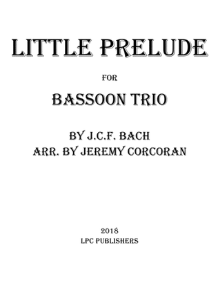 Book cover for Little Prelude for Three Bassoons