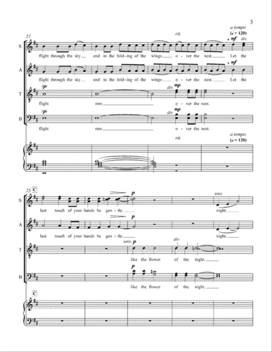 Peace, My Heart 4-Part scores gallery preview page 4