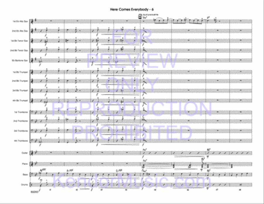 Here Comes Everybody Jazz Ensemble scores gallery preview page 7