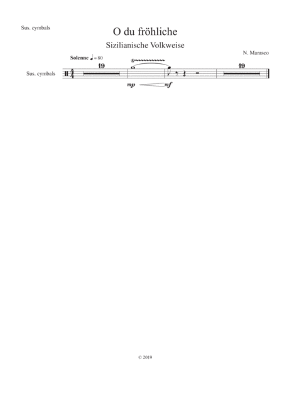 O du fröhliche - Orchestral parts set Chamber Orchestra scores gallery preview page 6